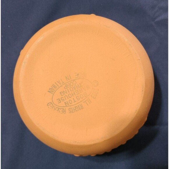 Vtg Boston Warehouse Clay Terracotta Salsa Bowl & Spoon  Glazed Inside 1993 - Picture 4 of 7